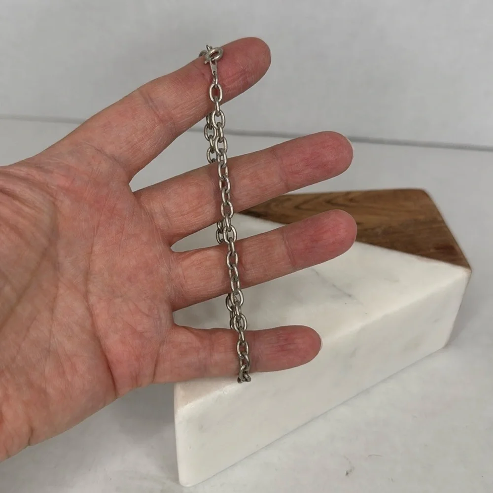 Vintage Silver Chain Bracelet lot C11